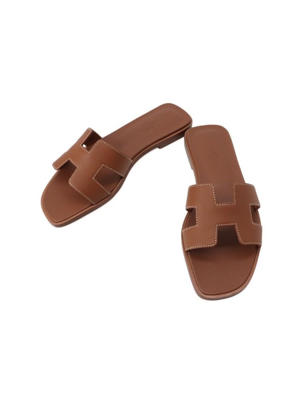 Hermes Sandals Oran Box Calf Shoes